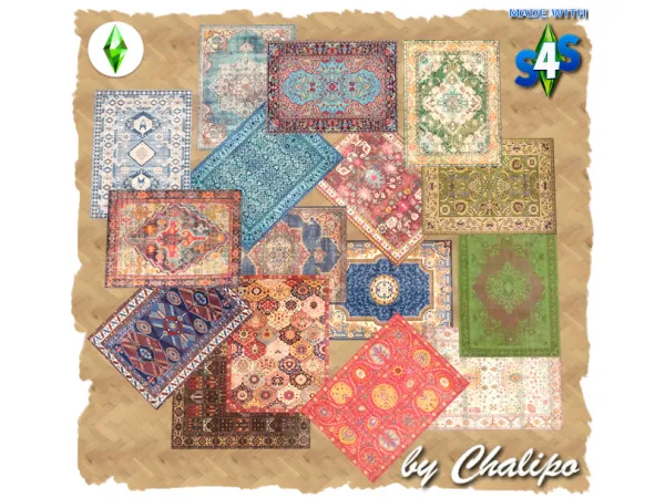 Maxis Match Rugs 3x4 - The Sims 4 Custom Content