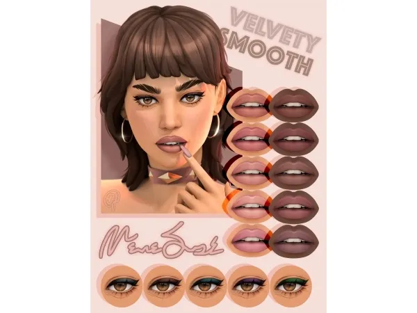 Maxis Match VelvetySmooth Make Up Set - The Sims 4 Custom Content