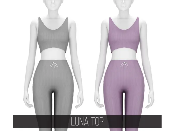 Mix LUNA TOP - The Sims 4 Custom Content