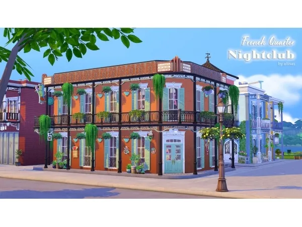 Maxis Match French Quarter Nightclub - The Sims 4 Custom Content