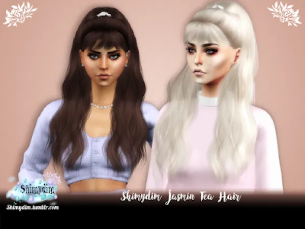 Alpha S4 Shimydim Jasmin Tea Hair Ombre Naturals Unnaturals - The Sims 4 Custom Content