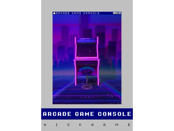 Alpha arcade game console by give me a nickname - The Sims 4 Custom Content