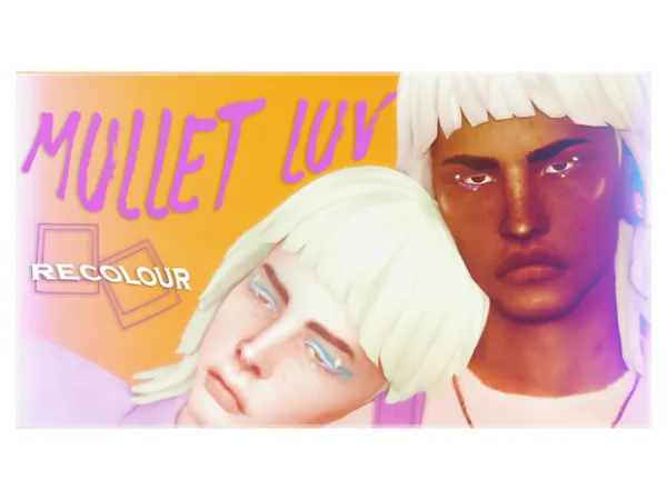 Maxis Match Mullet Luv (requires Paranormal Stuff Pack) by Lunchsims - The Sims 4 Custom Content