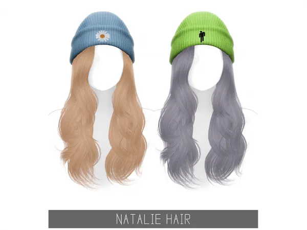 Alpha NATALIE HAIR - The Sims 4 Custom Content