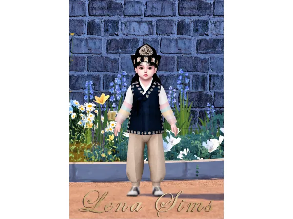[Lena Sims] Toddler Boy Hanbok by Lena Sims