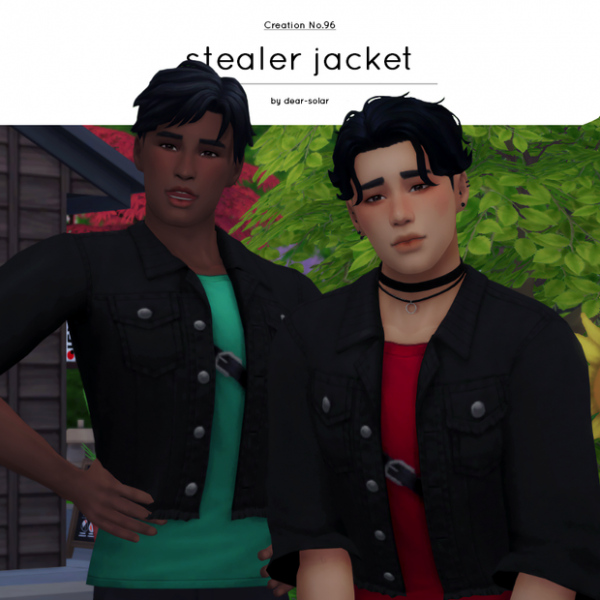 Maxis Match Stealer Jacket by simsfinds - The Sims 4 Custom Content