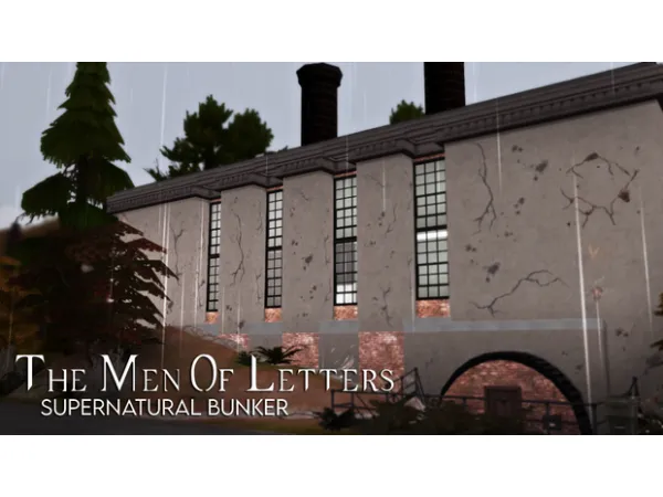 Maxis Match The Men Of Letters Supernatural Bunker by xogerardine - The Sims 4 Custom Content