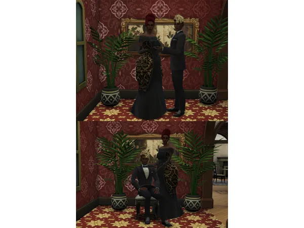 Mix A pack of 5 Victorian portrait poses - The Sims 4 Custom Content