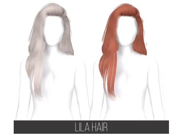 Alpha LILA HAIR - The Sims 4 Custom Content