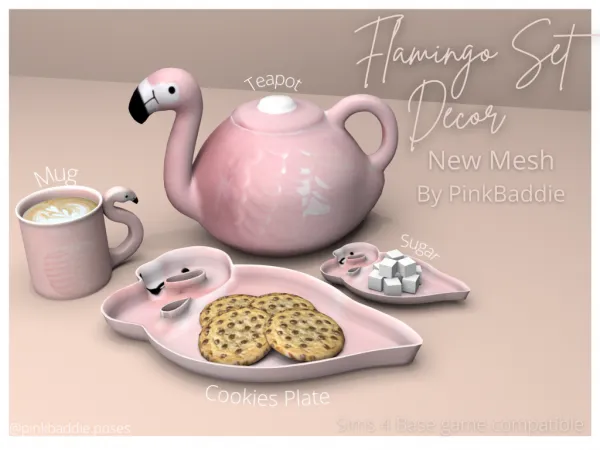 Flamingo Set Decor