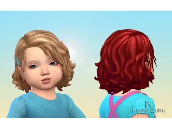 Maxis Match Peggy Hairstyle Clips for Toddlers - The Sims 4 Custom Content