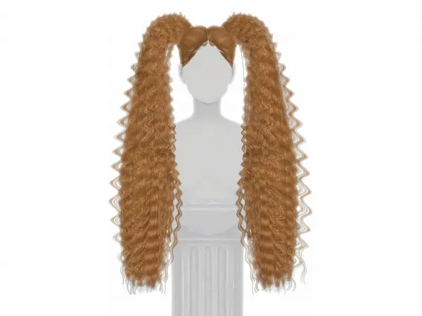 Alpha Gramssims Gotta Groove Hair - The Sims 4 Custom Content