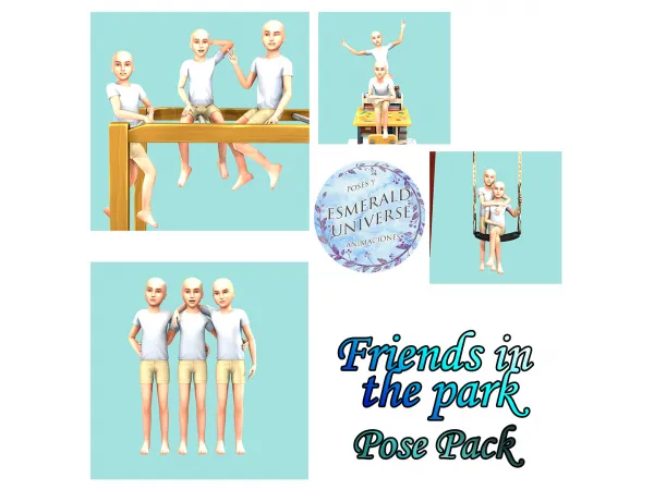 Maxis Match Friends in the park - The Sims 4 Custom Content