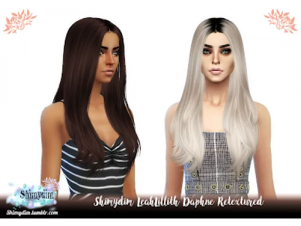 Alpha S4 LeahLillith Daphne Retexture DarkRoots Naturals Unnaturals - The Sims 4 Custom Content