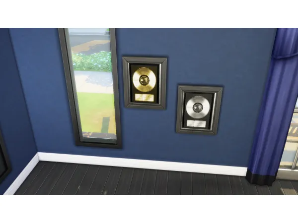 Maxis Match Gold and Platinum Records Set by Tahkyn - The Sims 4 Custom Content