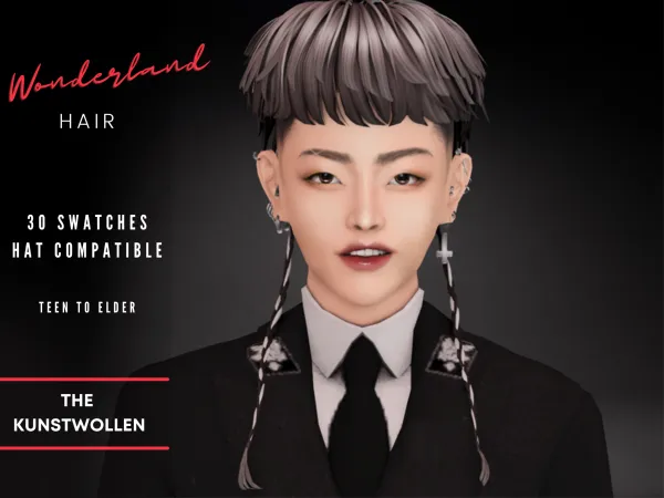 Maxis Match Wonderland hair - The Sims 4 Custom Content
