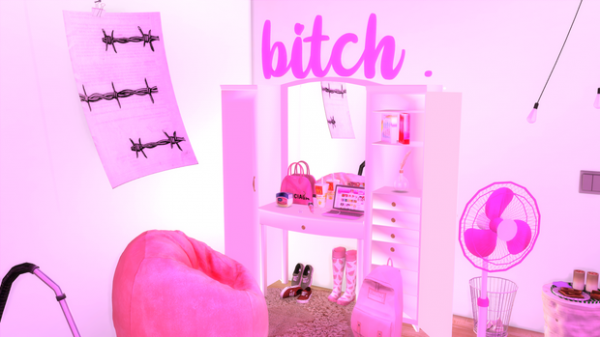 Mix bitch neon lightsign [now public] by simsfinds - The Sims 4 Custom Content