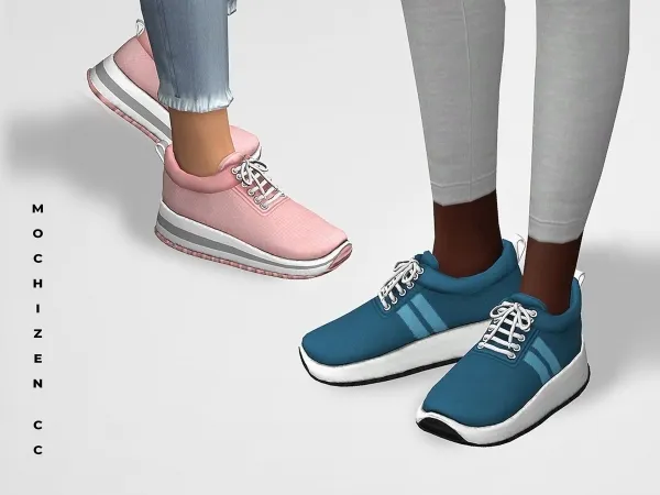 Mix Mochizen Everyday Sneakers Female Vers - The Sims 4 Custom Content