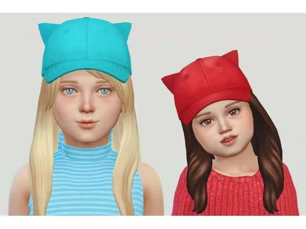 Alpha Cat Ears Cap - The Sims 4 Custom Content