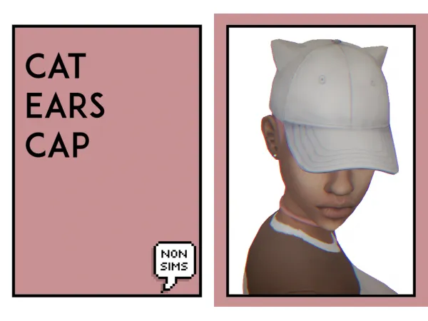 Maxis Match Cat Ears Cap - The Sims 4 Custom Content