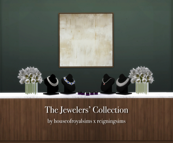 Maxis Match The Jewelers' Collection houseofroyalsims x reigningsims collab by simsfinds - The Sims 4 Custom Content