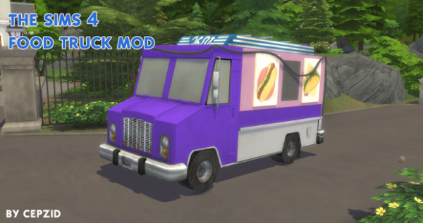 Maxis Match Food Truck Mod by simsfinds - The Sims 4 Custom Content