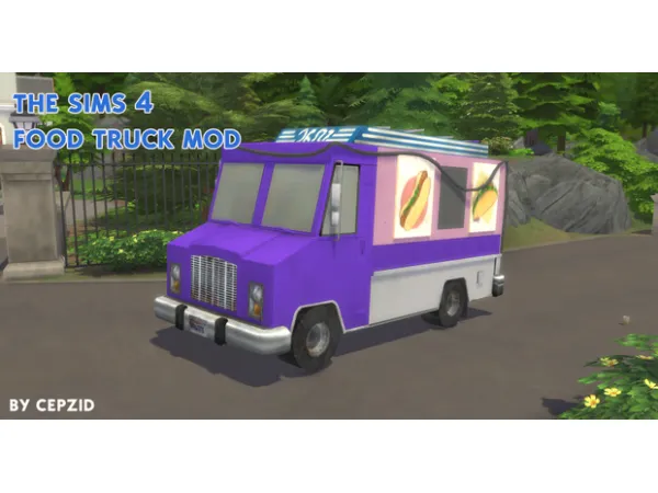 Maxis Match Food Truck Mod by Ferdiana - The Sims 4 Custom Content