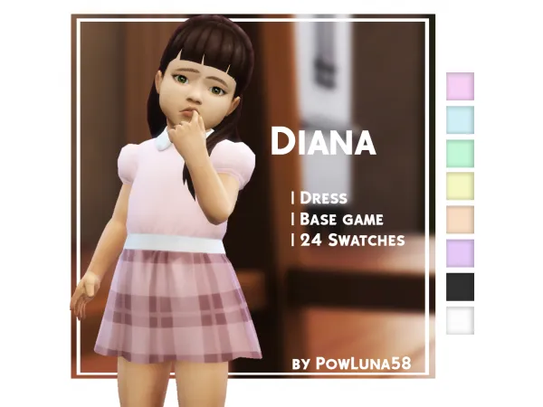 Maxis Match DIANA - The Sims 4 Custom Content