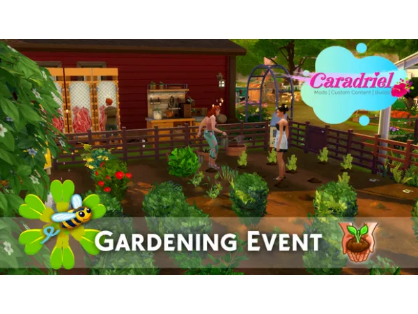 Maxis Match Gardening Social Event by Caradriel - The Sims 4 Custom Content
