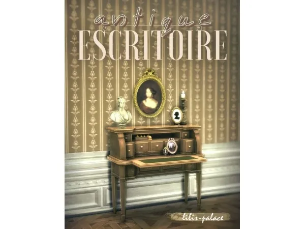 Maxis Match ANTIQUE ESCRITOIRE - The Sims 4 Custom Content