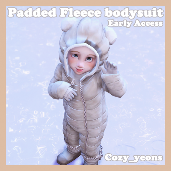 Maxis Match Cozy_yeons Padded Fleece bodysuit for toddlers by simsfinds - The Sims 4 Custom Content