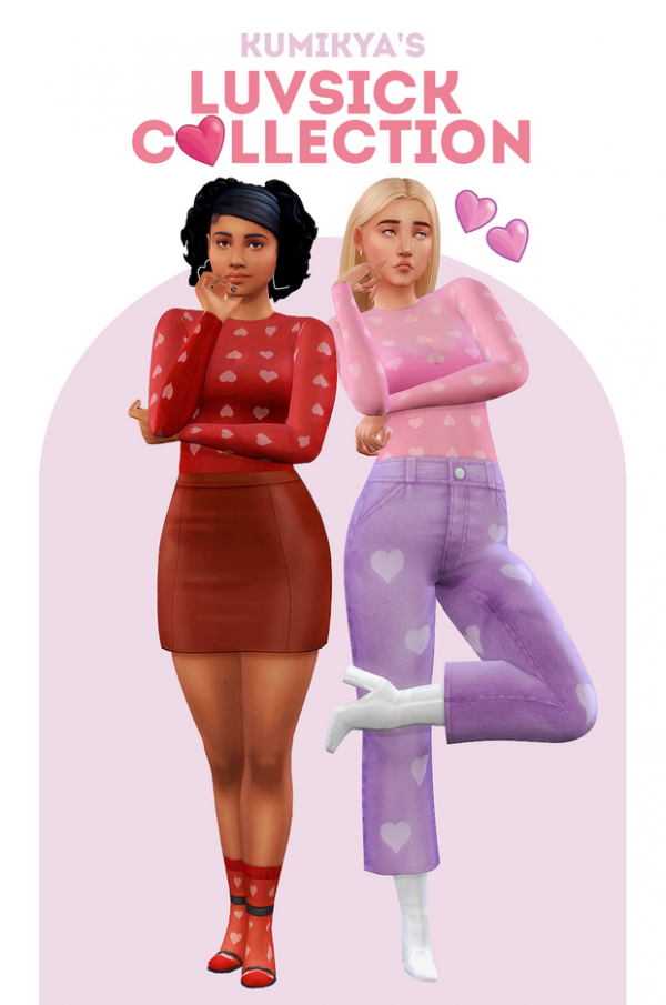 Maxis Match Luvsick Collection by simsfinds - The Sims 4 Custom Content