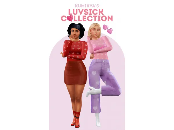 Maxis Match Luvsick Collection by Kumikya - The Sims 4 Custom Content