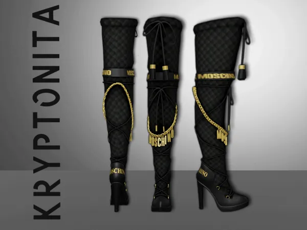 Alpha COLLECTION MOSCHINO by kryptonita - The Sims 4 Custom Content