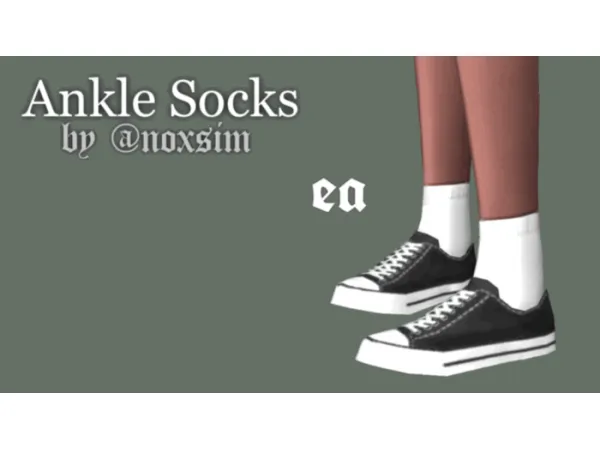 Maxis Match ankle socks by noxsim - The Sims 4 Custom Content