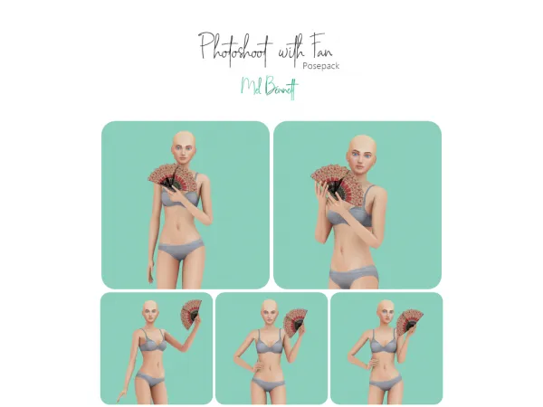 Mix Photoshoot with fan Posepack - The Sims 4 Custom Content