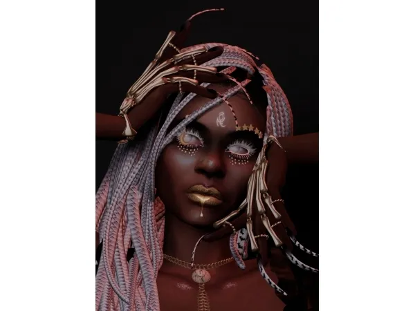 Mix IZABEL EYEBROW PIERCINGS - The Sims 4 Custom Content