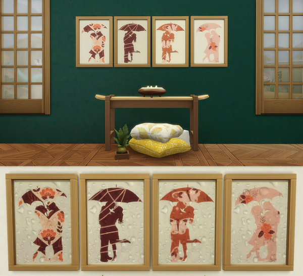 Maxis Match Rainy Romance by simsfinds - The Sims 4 Custom Content