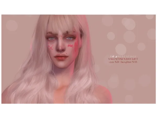 Alpha VALENTINE'S DAY GIFT EYES N24 FACE GLITTER N10 by ᴍᴏᴏɴ ᴘʀᴇsᴇɴᴄᴇ - The Sims 4 Custom Content