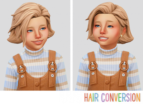 Maxis Match hair conversion by simsfinds - The Sims 4 Custom Content