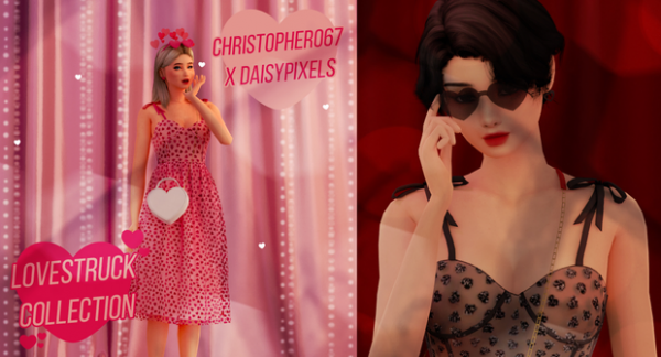 Alpha Valentine's Collection (with Christopher067) by simsfinds - The Sims 4 Custom Content