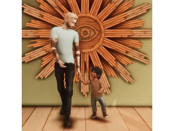 Maxis Match NP Daddy Chat A by simsfinds - The Sims 4 Custom Content