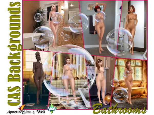 Alpha CAS Backgrounds Bathrooms 2021 - The Sims 4 Custom Content