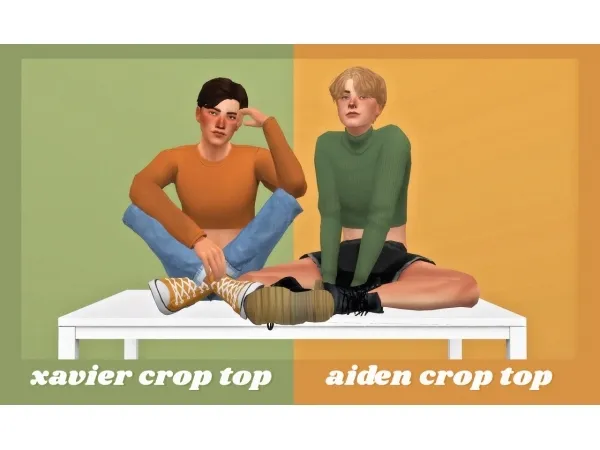 Maxis Match crop tops - The Sims 4 Custom Content