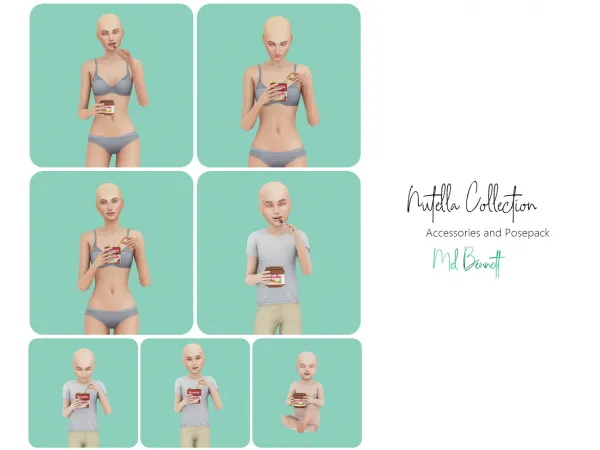 Mix Nutella Collection by melbennett - The Sims 4 Custom Content