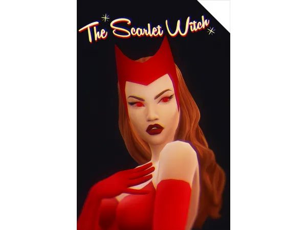 Maxis Match THE SCARLET WITCH by grimcookies - The Sims 4 Custom Content