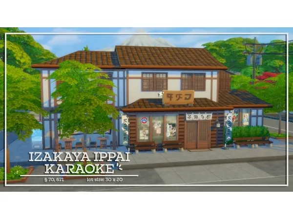 Maxis Match IZAKAYA IPPAI KARAOKE - The Sims 4 Custom Content