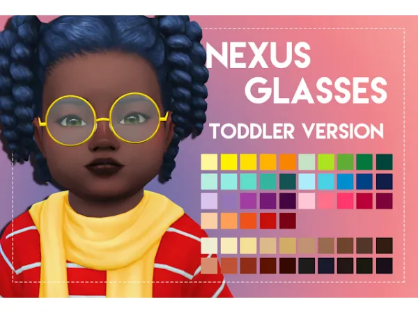 Maxis Match Nexus Glasses Toddler Version - The Sims 4 Custom Content