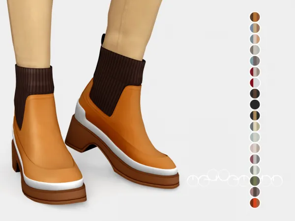 Alpha HERMÈS VADROUILLE ANKLE BOOTS - The Sims 4 Custom Content