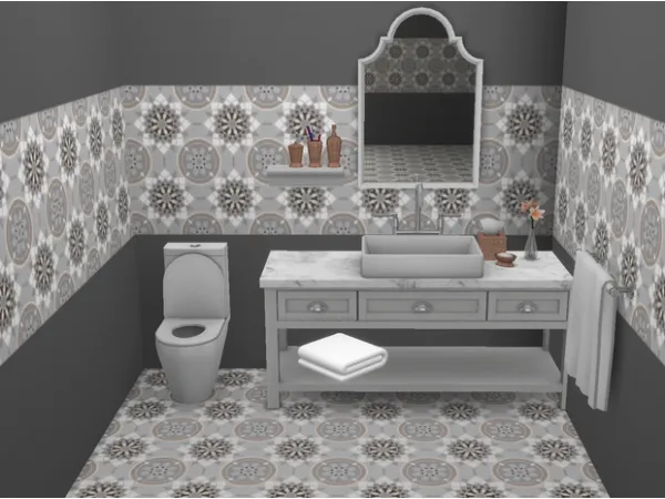 Maxis Match Fancy Tiles Set by NuclearRayne - The Sims 4 Custom Content
